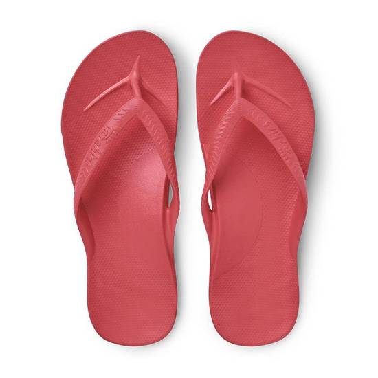 ARCHIES- Arch Support Thongs-Coral - Feet First Podiatry Centre